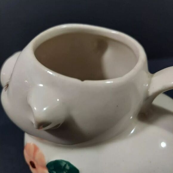Vintage '40s MCM Shawnee Smiley USA Figural Hand Painted Pig Creamer Pitcher - Picture 4 of 6